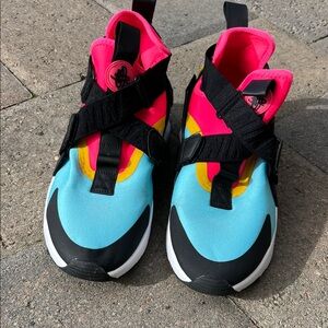 Nike Kids Sneakers in Blue, Pink, and Yellow